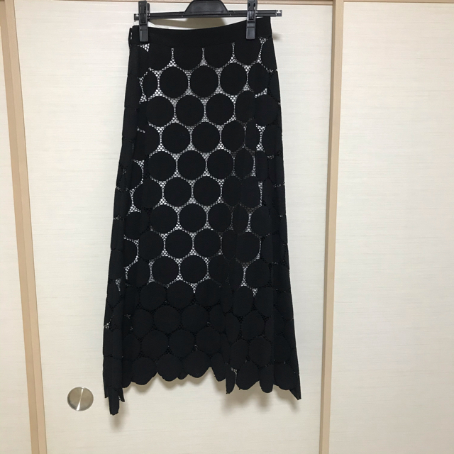 LE CIEL BLEU(ルシェルブルー)の限定値下げBig Dot Lace Flare Skirt レディースのスカート(ロングスカート)の商品写真