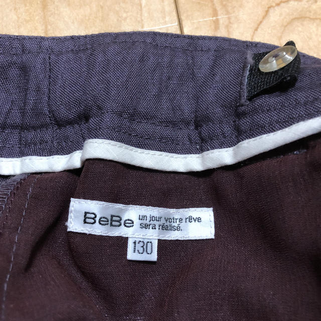 BeBe(ベベ)のB e B e  べべ　麻スカート　130 キッズ/ベビー/マタニティのキッズ服女の子用(90cm~)(スカート)の商品写真