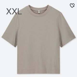 ユニクロ(UNIQLO)のクロップドクルーネックＴ（半袖）(Tシャツ(半袖/袖なし))