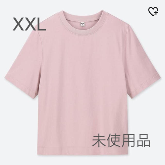 UNIQLO(ユニクロ)の【未使用品】クロップドクルーネックＴ（半袖） レディースのトップス(Tシャツ(半袖/袖なし))の商品写真