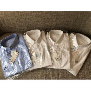 ユニクロ(UNIQLO)の新品 未使用 ユニクロ ドライイージーケア オックスフォード半袖シャツ４枚セット(シャツ)