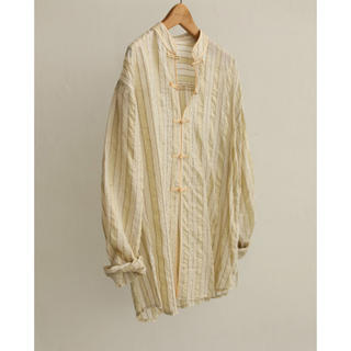 トゥデイフル(TODAYFUL)の新品未使用　todayful   Silk Stripe Shirts(シャツ/ブラウス(長袖/七分))
