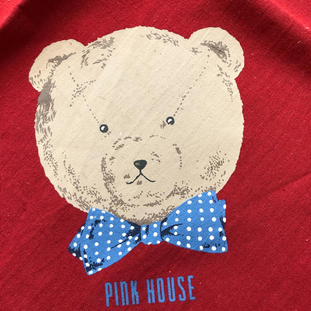 PINK HOUSE(ピンクハウス)のピンクハウス  くまちゃんのクロス　ノベルティー　赤 レディースのファッション小物(その他)の商品写真