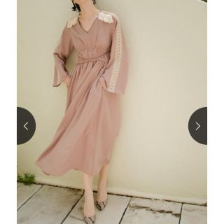 アメリヴィンテージ(Ameri VINTAGE)の【MARTE】Waist Cross Gather Dress(ロングワンピース/マキシワンピース)