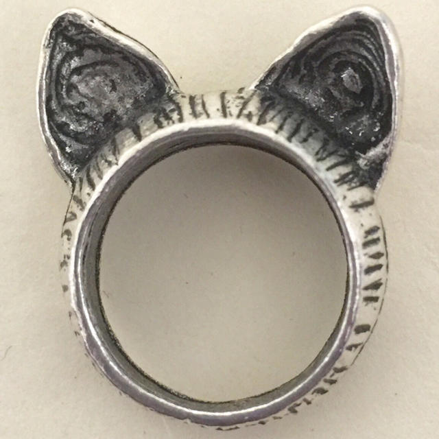 【新品送料込】猫耳リング シルバー レディースのアクセサリー(リング(指輪))の商品写真