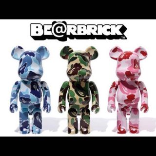 メディコムトイ(MEDICOM TOY)のBape Be@rbrick ABC Camo  1000% 3点セット(キャラクターグッズ)