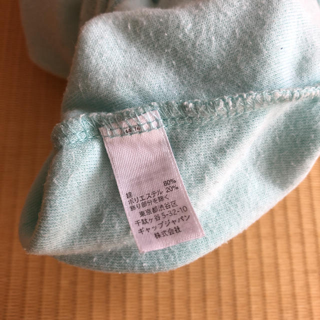 babyGAP(ベビーギャップ)の最終価格✴︎ジップアップロンパース　70㎝ キッズ/ベビー/マタニティのベビー服(~85cm)(ロンパース)の商品写真