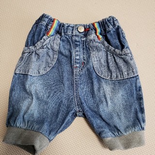 子供服サイズ80☆デニムハーフパンツ (パンツ)