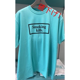 fr2 月桃　沖縄限定　smoking kills tシャツターコイズブルー