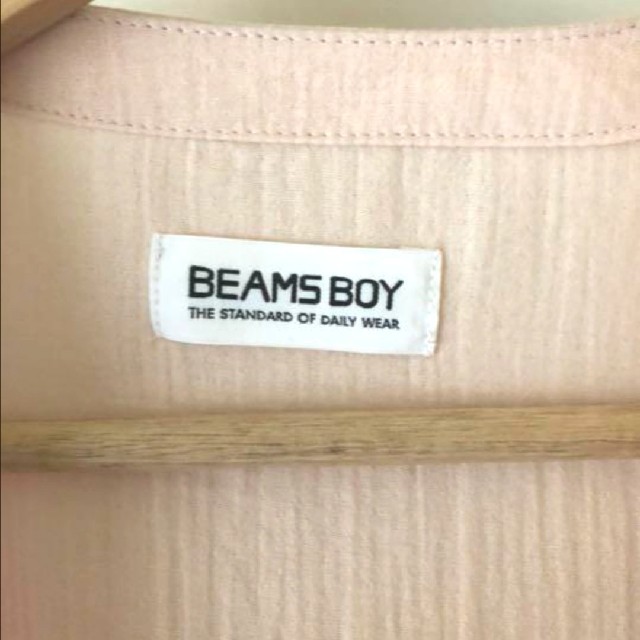 BEAMS BOY(ビームスボーイ)のBEAMS ピンク　カシュクールブラウス レディースのトップス(シャツ/ブラウス(長袖/七分))の商品写真