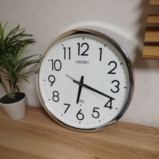 SEIKO - SEIKO 電波時計 KS247S 大型掛時計(直径39cm)の通販 by SEIKO - SEIKO 電波時計 KS247S 大型掛時計(直径39cm)の通販 by