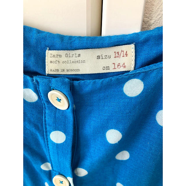 ZARA KIDS(ザラキッズ)のZARA Girls 水玉ロンパース 164サイズ キッズ/ベビー/マタニティのキッズ服女の子用(90cm~)(ワンピース)の商品写真