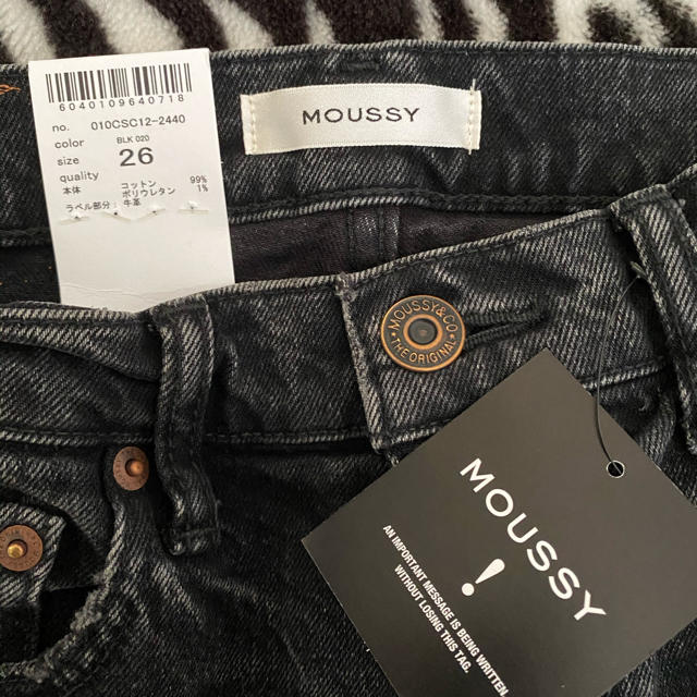 moussy(マウジー)の新品タグ付き　MVS BLACK SKINNY 26インチ レディースのパンツ(デニム/ジーンズ)の商品写真