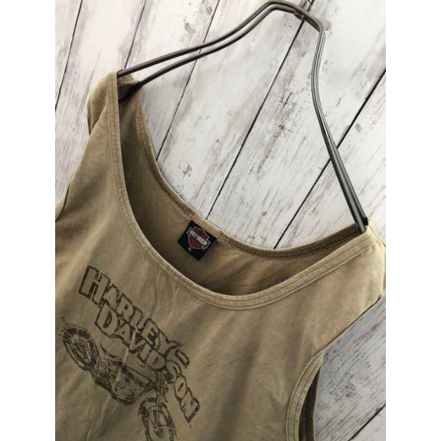 Harley Davidson(ハーレーダビッドソン)の【激レア】ハーレーダビットソン タンクトップ 袖なし Tシャツ ビンテージ 古着 メンズのトップス(タンクトップ)の商品写真