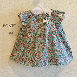 ボンポワン(Bonpoint)のBONTON 12M  リバティプリントブラウス(ワンピース)