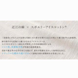 当日発送　アイスコットン　ミント　100cm 近江の麻　× アイスコットン