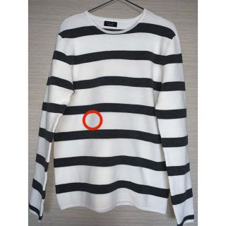 ザラ(ZARA)の【訳あり】ZARA ボーダー　長袖カットソー(Tシャツ/カットソー(七分/長袖))