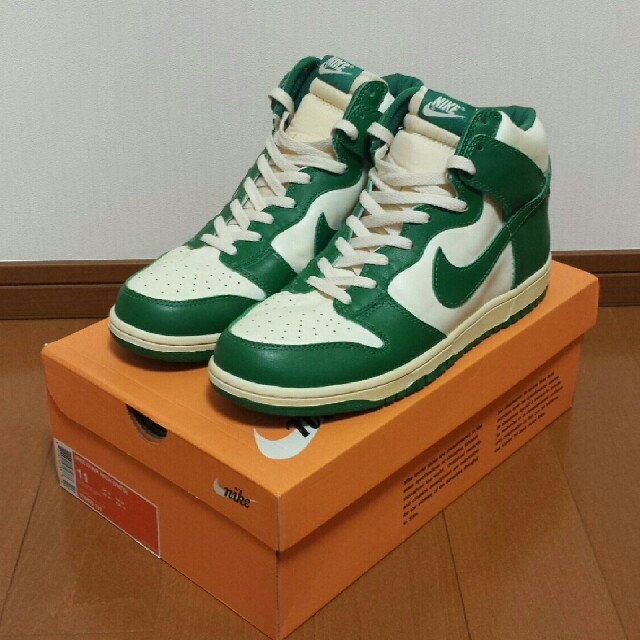 NIKE - 2008 NIKE DUNK HIGH (VNTG) 白/緑US11の通販 by takamic's ...