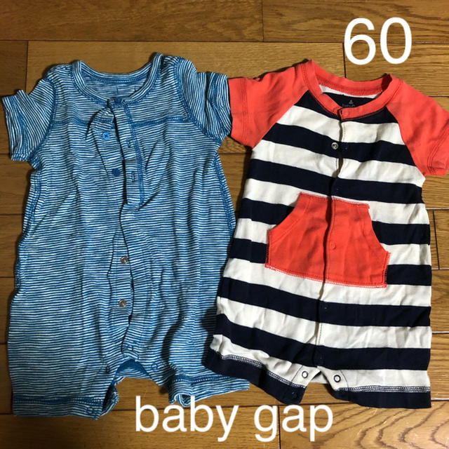 babyGAP(ベビーギャップ)のベビーギャップ　60 キッズ/ベビー/マタニティのベビー服(~85cm)(ロンパース)の商品写真