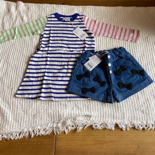 ブリーズ(BREEZE)のBREEZE ワンピース&ショートパンツ 95cm 【新品】(ワンピース)