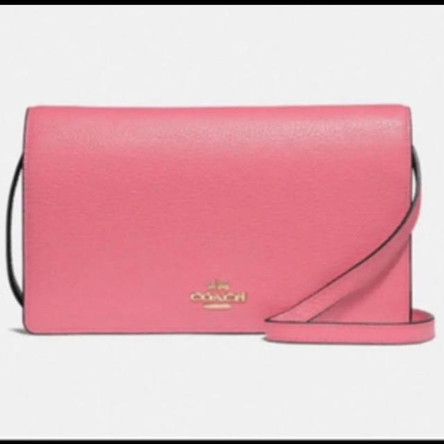 正規新品☆コーチCOACH☆クロスボディ クラッチ☆ピンク レディース