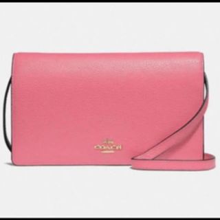 コーチ(COACH)の正規新品★コーチCOACH★クロスボディ クラッチ★ピンク(ショルダーバッグ)