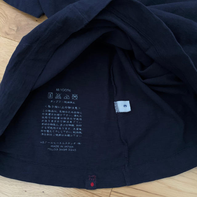 45rpm(フォーティーファイブアールピーエム)の45rpm Tシャツ カットソー サイズ3  ネイビー レディースのトップス(Tシャツ(半袖/袖なし))の商品写真