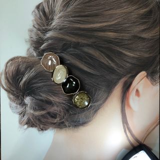 ハンドメイド   バレッタ(ヘアアクセサリー)