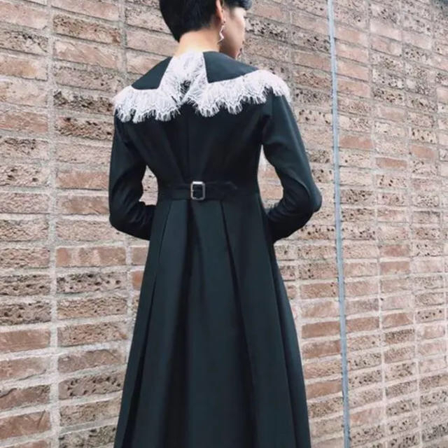 ブラック PAMEO POSE - PAMEO POSE . Big Collar Dress ビックカラー