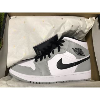 ナイキ(NIKE)のJORDAN 1 MID SMOKE GREY/BLACK-WHITE 27.5(スニーカー)