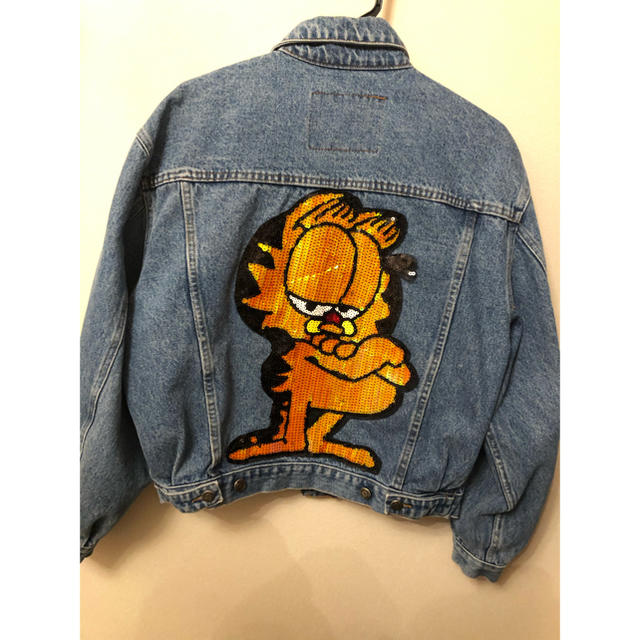 古着 USED リメイク Gジャン デニムジャケット ガーフィールド | フリマアプリ ラクマ