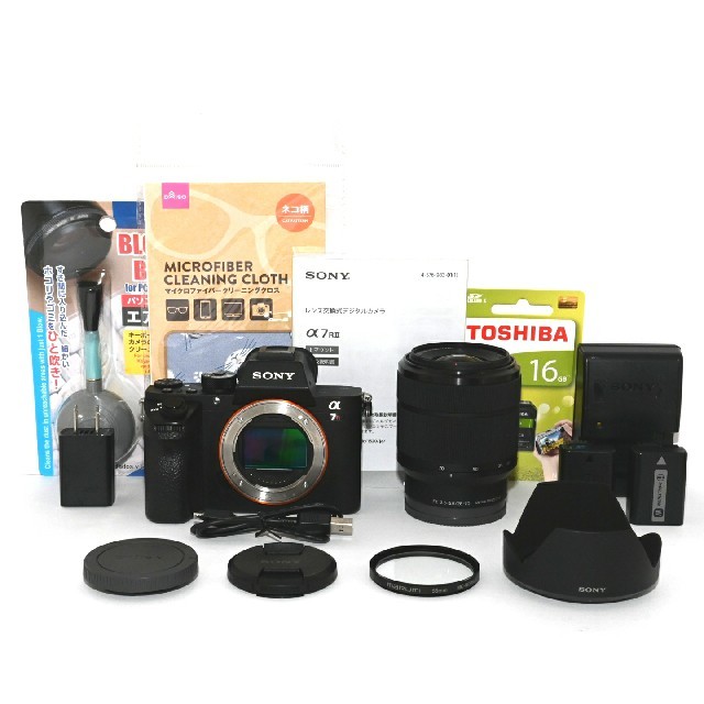 SONY】フルサイズ♡ショット数わずか「7910回」♡α7RⅡレンズセット SONY】フルサイズ♡ショット数わずか「7910回」♡α7RⅡレンズセット