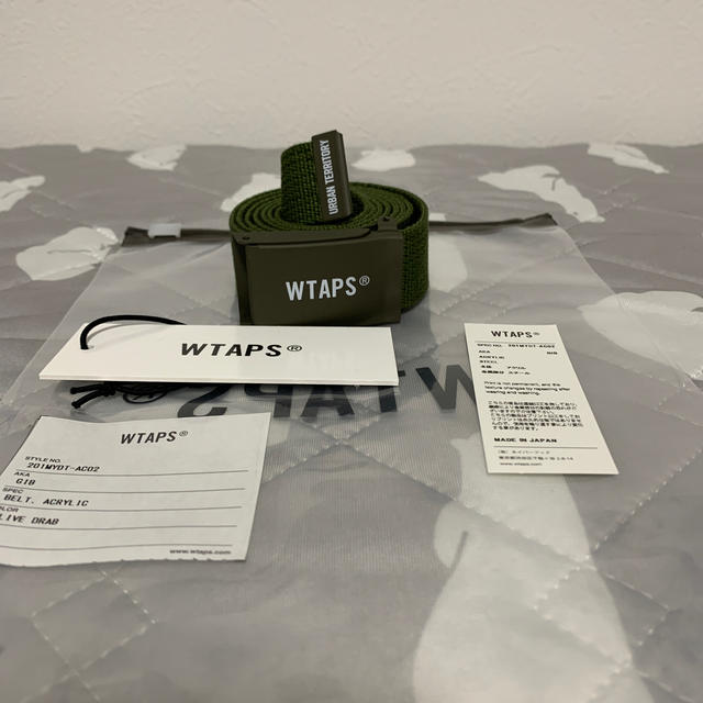 wtaps GIB/BELT. ACRYLIC オリーブドラブ 20ss 新品