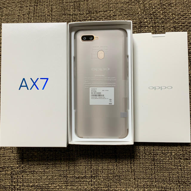 ＯＰＰＯ ＡＸ7 ゴールド　4ＧＢ/64ＧＢ Android