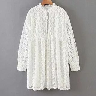 ザラ(ZARA)のフラワー ボリュームワンピース(ひざ丈ワンピース)