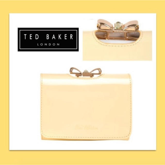 TED BAKER(テッドベイカー)の☆レア☆ リボン Lemon イエロー 黄色 折りたたみ がま口 Temmey レディースのファッション小物(財布)の商品写真