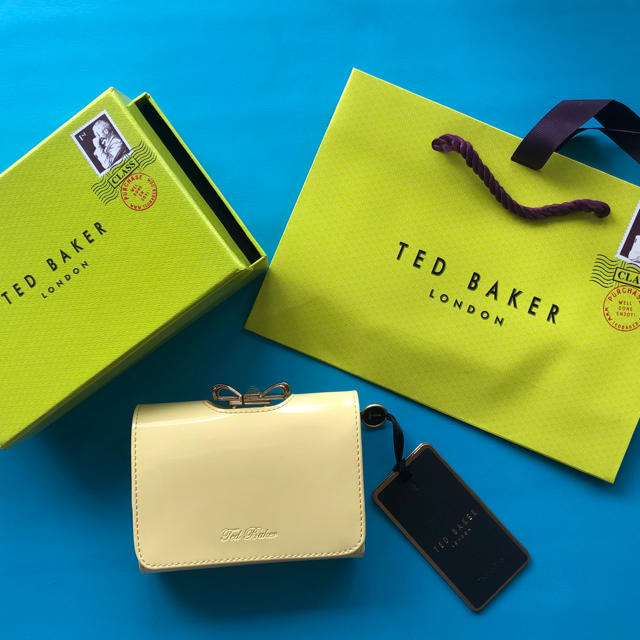 TED BAKER(テッドベイカー)の☆レア☆ リボン Lemon イエロー 黄色 折りたたみ がま口 Temmey レディースのファッション小物(財布)の商品写真