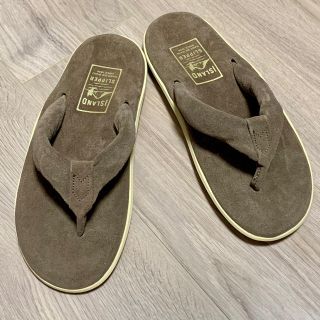 アイランドスリッパ(ISLAND SLIPPER)のアイランドスリッパ　エディフィス別注　ブラウン　新品(ビーチサンダル)