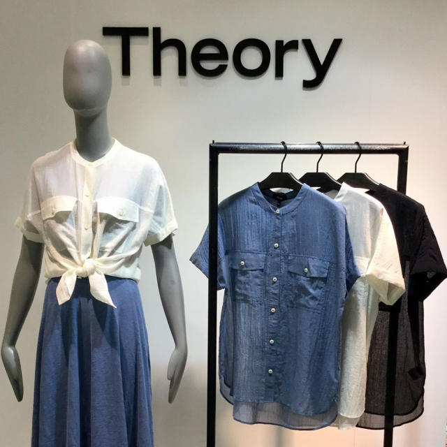 theory(セオリー)のTheory 18SS 半袖ブラウス ホワイト レディースのトップス(シャツ/ブラウス(半袖/袖なし))の商品写真