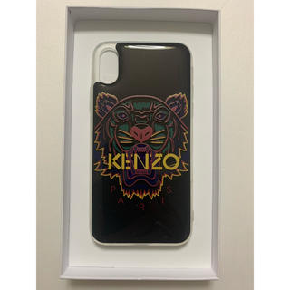 ケンゾー(KENZO)のKenzo ブラック 3D  ロゴ iPhone X/XS ケース (iPhoneケース)