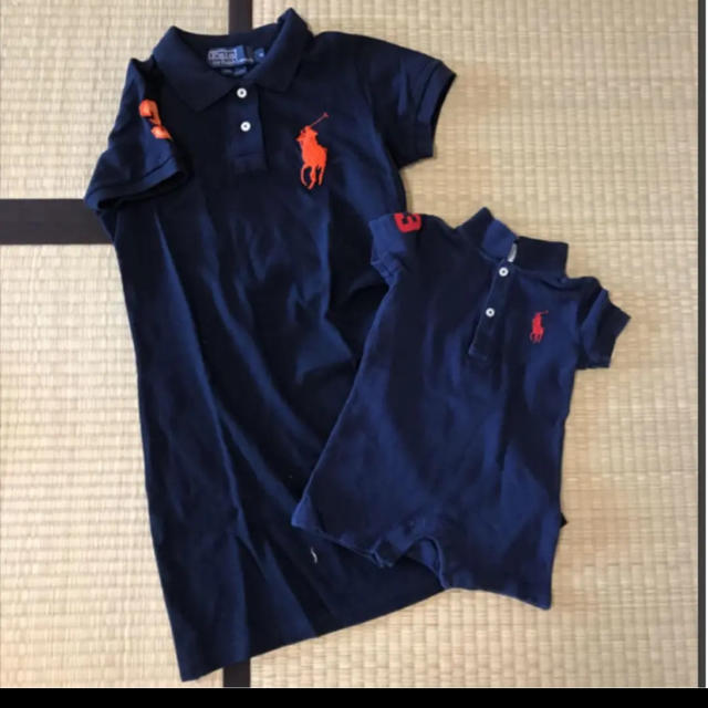 Ralph Lauren(ラルフローレン)のラルフローレン　親子コーデ　リンクコーデ　お揃い　ラルフ　ベビー　キッズ　 キッズ/ベビー/マタニティのベビー服(~85cm)(ロンパース)の商品写真