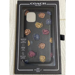 コーチ(COACH)の◆激レア◆日本未入荷【COACH】コーチ iPhone11 黒 ブラック 花柄(iPhoneケース)