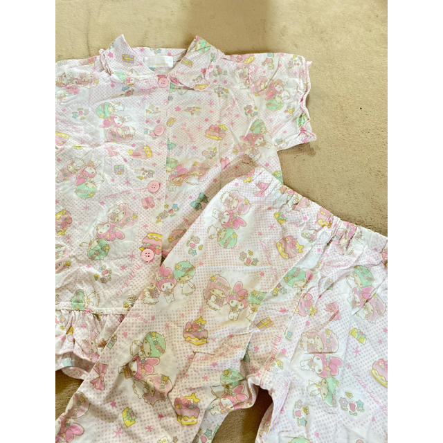 しまむら(シマムラ)のキキララ＆マイメロディ♡パジャマ 120cm キッズ/ベビー/マタニティのキッズ服女の子用(90cm~)(パジャマ)の商品写真