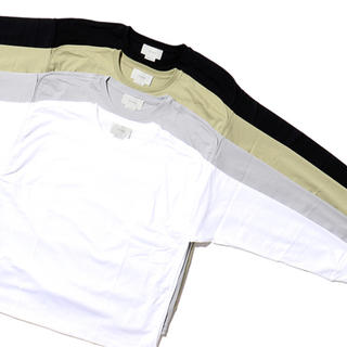 yoke 20ss PIPING T-SHIRTS L/S ホワイト(Tシャツ/カットソー(七分/長袖))