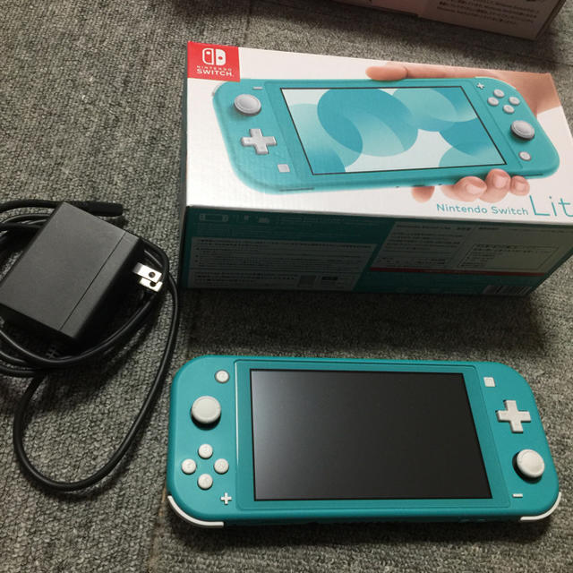 送料無料) 美品 ニンテンドーswitch lite ターコイズ どうぶつの森