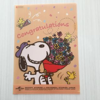 スヌーピー(SNOOPY)のスヌーピー　USJ クリアファイル(クリアファイル)