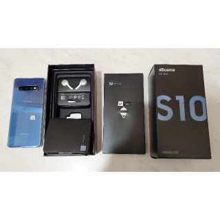 エヌティティドコモ(NTTdocomo)の【たく様専用】Galaxy S10 SC-03L Prism Blue(スマートフォン本体)