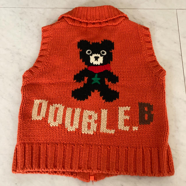 DOUBLE.B(ダブルビー)のミキハウス   ダブルb ニットベスト　90㎝ キッズ/ベビー/マタニティのキッズ服男の子用(90cm~)(ニット)の商品写真