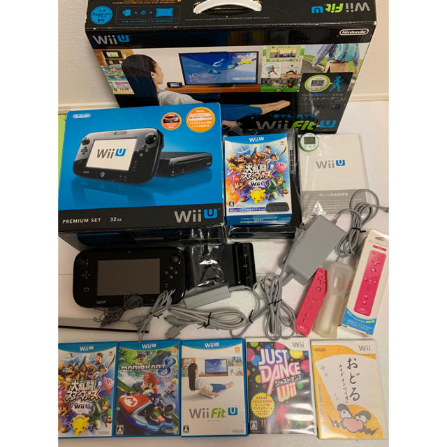 Nintendo Wii U WII U プレミアムセット KURO ソフト-