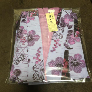 【新品】浴衣 セパレート 紫×花 単衣きもの(浴衣)